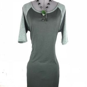 SOFT T shirt Julia dress black w Grey sleeve Small
